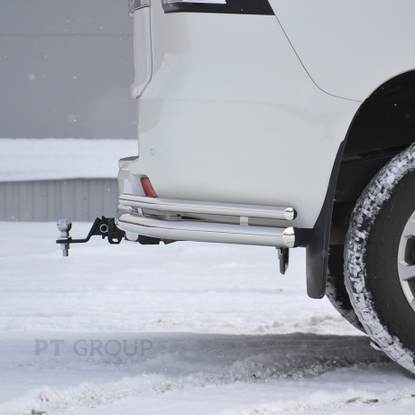 ТСУ /съемный квадрат/ с НЕРЖ накладкой TOYOTA LAND CRUISER Prado 150 2009-/ LC Prado 120 2002-2009/ LEXUS GX 460 2010-2013 купить недорого с доставкой в Балахна