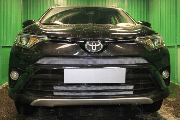 Защита радиатора "Standart" Toyota RAV4 (2015-2019) низ, хром купить недорого с доставкой в Балахна