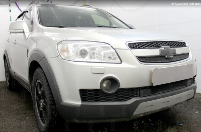 Защита радиатора "Standart" Chevrolet Captiva (2006-2011) низ, чёрная купить недорого с доставкой в Балахна