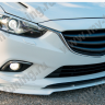 Сплиттер переднего бампера под клыки №2 "Lite Style" для Mazda 6 (2013-н.в.) купить недорого с доставкой в Балахна