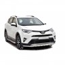 Защита переднего бампера «Труба двойная» (d51) для Toyota RAV4 рестайлинг (2015-н.в.)(Окрашенное) купить недорого с доставкой в Балахна