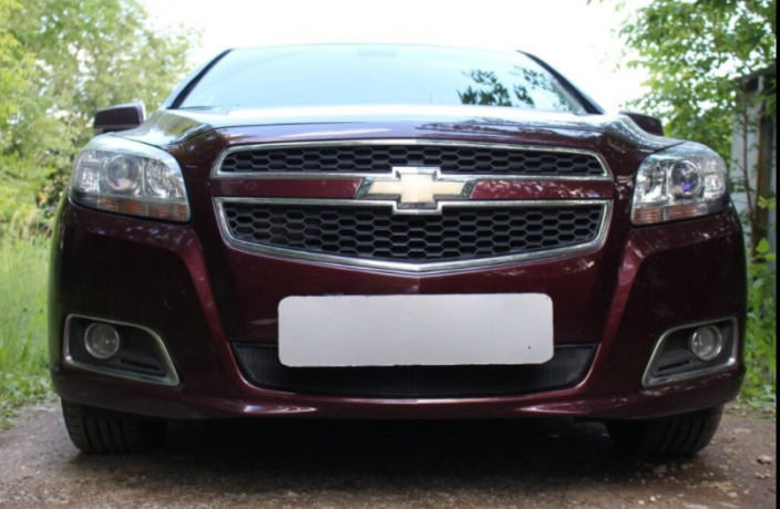 Защита радиатора "Standart" Chevrolet Malibu (2012-2015) чёрная купить недорого с доставкой в Балахна