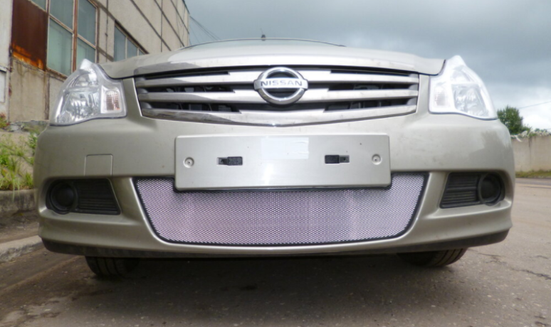 Защита радиатора "Standart" Nissan Almera хром купить недорого с доставкой в Балахна