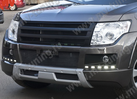 Бампер передний (в сборе) "Broomer Design" для Mitsubishi Pajero 4 (2006-2015) купить недорого с доставкой в Балахна