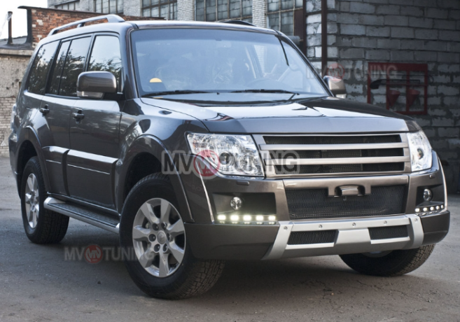 Бампер передний (в сборе) "Broomer Design" для Mitsubishi Pajero 4 (2006-2015) купить недорого с доставкой в Балахна