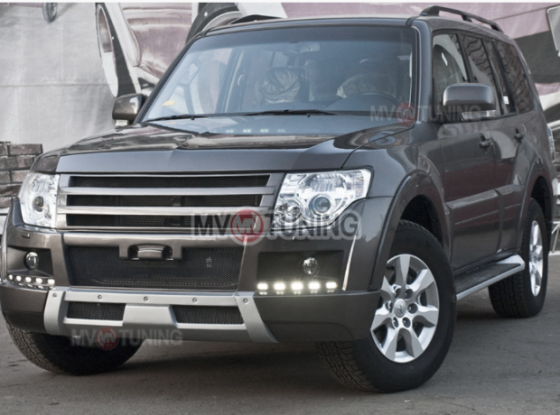 Бампер передний (в сборе) "Broomer Design" для Mitsubishi Pajero 4 (2006-2015) купить недорого с доставкой в Балахна