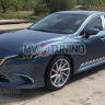Клыки (накладки) переднего бампера "SkyActivSport" var №3 для Mazda 6 (2015-н.в.) купить недорого с доставкой в Балахна