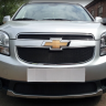 Защита радиатора "Standart" Chevrolet Orlando (2009-2015) верх, чёрная купить недорого с доставкой в Балахна