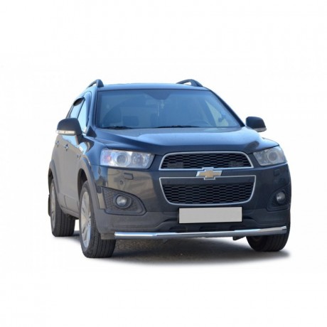 Защита переднего бампера «Труба» (d63,5) для Chevrolet Captiva (2011-2013)(Окрашенное) купить недорого с доставкой в Балахна