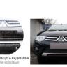 Защита радиатора "Standart" Citroen C3 Picasso (2012-2016) чёрная купить недорого с доставкой в Балахна