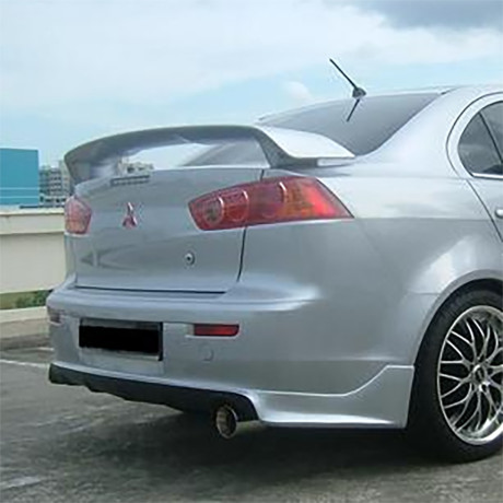Накладка (юбка) заднего бампера "Zodiak" var №1 для Mitsubishi Lancer X (2007-2016) купить недорого с доставкой в Балахна