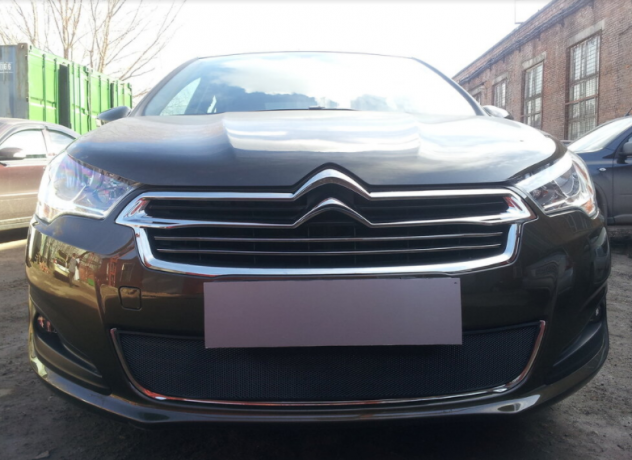 Защита радиатора "Standart" Citroen C4 седан (2013-2016) чёрная купить недорого с доставкой в Балахна