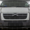 Защита радиатора "Standart" Citroen Jumper (2006-2014) верх, чёрная купить недорого с доставкой в Балахна