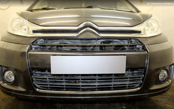 Защита радиатора "Standart" Citroen Jumpy рестайлинг (2012-2017) верх, чёрная купить недорого с доставкой в Балахна
