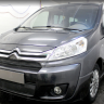 Защита радиатора "Standart" Citroen Jumpy рестайлинг (2012-2017) верх, чёрная купить недорого с доставкой в Балахна