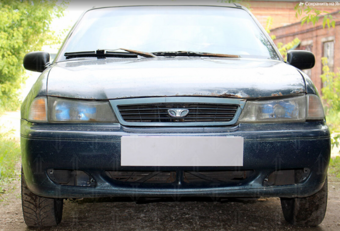 Защита радиатора "Standart" Daewoo Nexia (1994-2008) чёрная купить недорого с доставкой в Балахна