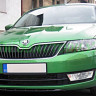 Спойлер переднего бампера (текстурный пластик) для Skoda Rapid (2012-н.в.) купить недорого с доставкой в Балахна