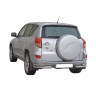 Защита заднего бампера «Уголки двойные» (d76) для Toyota RAV4 (2006-2012)(Окрашенное) купить недорого с доставкой в Балахна