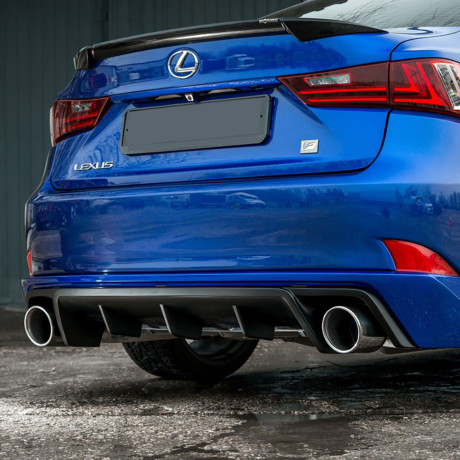 Диффузор заднего бампера №1 (с килями) для Lexus IS III (с 2013-2022) купить недорого с доставкой в Балахна