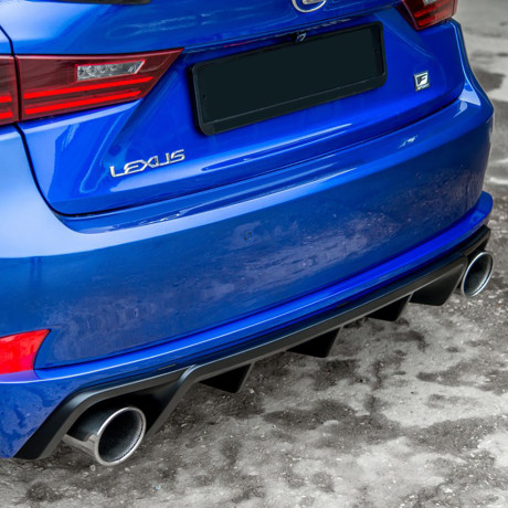 Диффузор заднего бампера №1 (с килями) для Lexus IS III (с 2013-2022) купить недорого с доставкой в Балахна