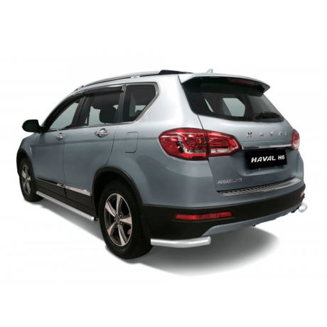 Защита заднего бампера угловая d63мм (НПС) HAVAL H6 (2014-н.в.) купить недорого с доставкой в Балахна