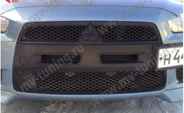 Воздуховоды радиатора в передний бампер (Цельные) var №1 для Mitsubishi Lancer X (2007-2010) купить недорого с доставкой в Балахна