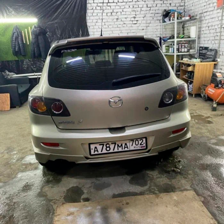 Накладка (юбка) на задний бампер для Mazda 3, хэтчбэк (2003-2009) купить недорого с доставкой в Балахна
