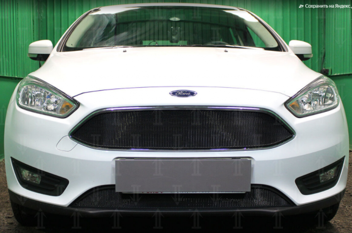 Защита радиатора "Standart" Ford Focus III рестайлинг (2014-2019) низ, чёрная купить недорого с доставкой в Балахна