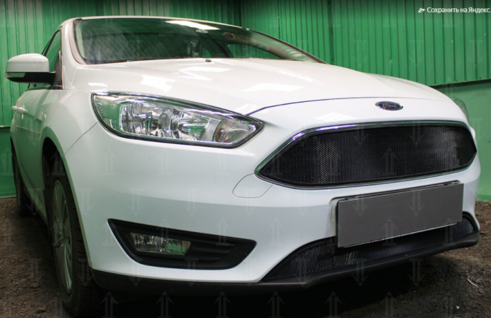 Защита радиатора "Standart" Ford Focus III рестайлинг (2014-2019) низ, чёрная купить недорого с доставкой в Балахна