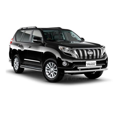 Защита переднего бампера двойная d63/63мм (НПС) Toyota Land Cruiser Prado 150 (2013-2016 г.в.) купить недорого с доставкой в Балахна