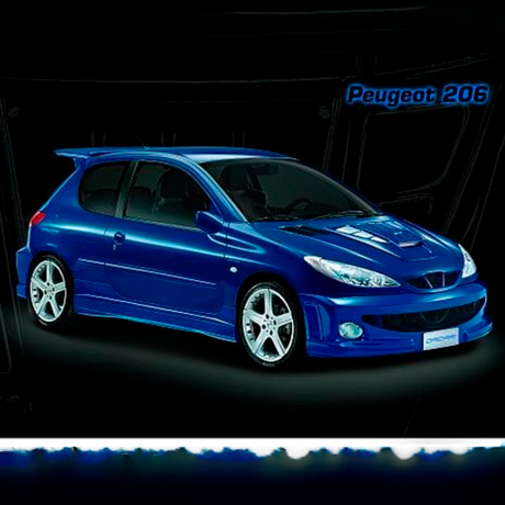 Комплект аэродинамического обвеса "WRC Style" для Peugeot 206 (5 дверный) купить недорого с доставкой в Балахна