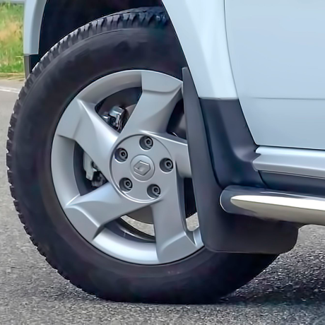 Брызговики ПЕРЕДНИЕ (2 шт) широкие Renault Duster (2012-2020 г.в.) купить недорого с доставкой в Балахна