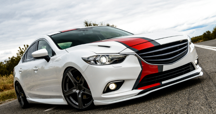 Сплиттер передний под стандартный бампер для Mazda 6 (2013-н.в.) купить недорого с доставкой в Балахна