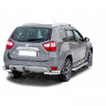 Защита заднего бампера «Уголки двойные» (d63,5) для Nissan Terrano (2014-н.в.)(Окрашенное) купить недорого с доставкой в Балахна
