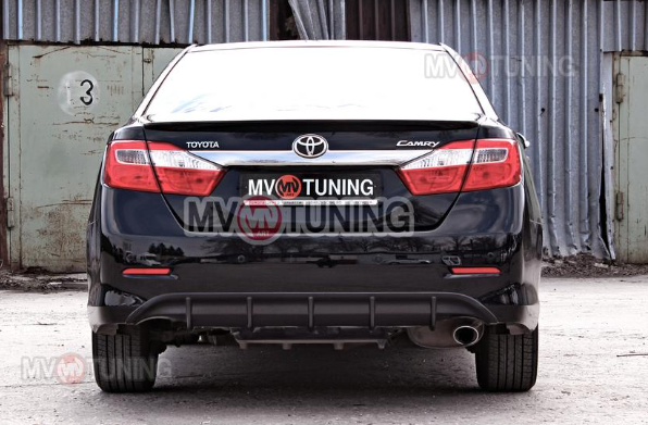 Диффузор заднего бампера var №1 (под окраску) для Toyota Camry XV50 (2012-2014) купить недорого с доставкой в Балахна