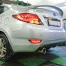 Диффузор заднего бампера var №3 (двойной выхлоп) для Hyundai Solaris (2010-2013) купить недорого с доставкой в Балахна
