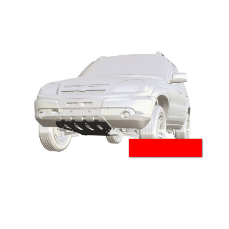 Защита двигателя и переднего редуктора для Chevrolet Niv@ SE (Сталь 3 мм), не окрашенная купить недорого с доставкой в Балахна