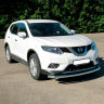 Защита переднего бампера одинарная d63мм (НПС) Nissan X-Trail (2015-н.в.) купить недорого с доставкой в Балахна