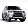 Защита переднего бампера двойная с зубьями d63/63мм (НПС) LEXUS 450D (2015-н.в.) купить недорого с доставкой в Балахна