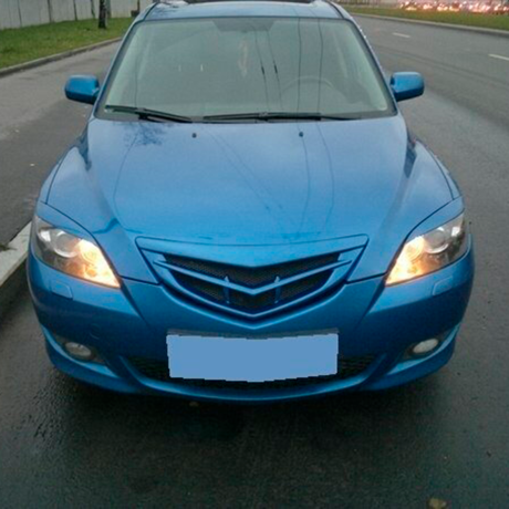 Решетка радиатора "Значок" для Mazda 3, хэтчбэк (2003-2009) купить недорого с доставкой в Балахна