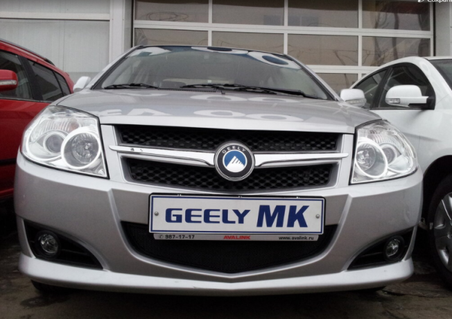 Защита радиатора "Standart" Geely MK чёрная купить недорого с доставкой в Балахна