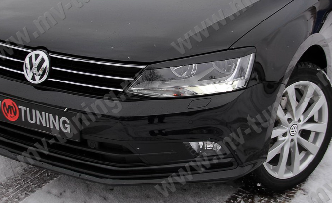 Накладки на фары (реснички) для Volkswagen Jetta VI (2010-2018) купить недорого с доставкой в Балахна