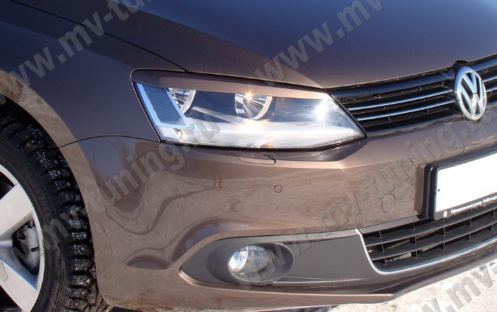 Накладки на фары (реснички) для Volkswagen Jetta VI (2010-2018) купить недорого с доставкой в Балахна
