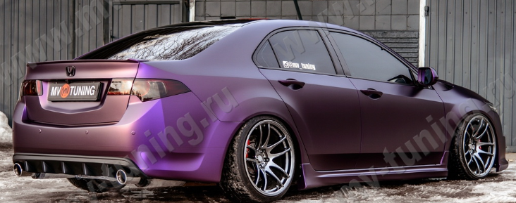 Диффузор заднего бампера с килями для Honda Accord VIII (2008-2013) купить недорого с доставкой в Балахна