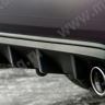 Диффузор заднего бампера с килями для Honda Accord VIII (2008-2013) купить недорого с доставкой в Балахна