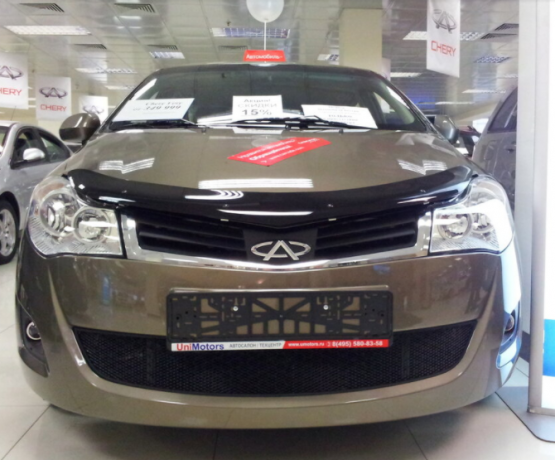 Защита радиатора "Standart" Chery Bonus, Very (2011-2016) чёрная купить недорого с доставкой в Балахна
