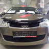 Защита радиатора "Standart" Chery Bonus, Very (2011-2016) чёрная купить недорого с доставкой в Балахна