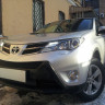 Защита радиатора "Standart" Toyota RAV4 (2012-2015) верх, чёрная купить недорого с доставкой в Балахна