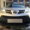 Защита радиатора "Standart" Toyota RAV4 (2012-2015) верх, чёрная купить недорого с доставкой в Балахна