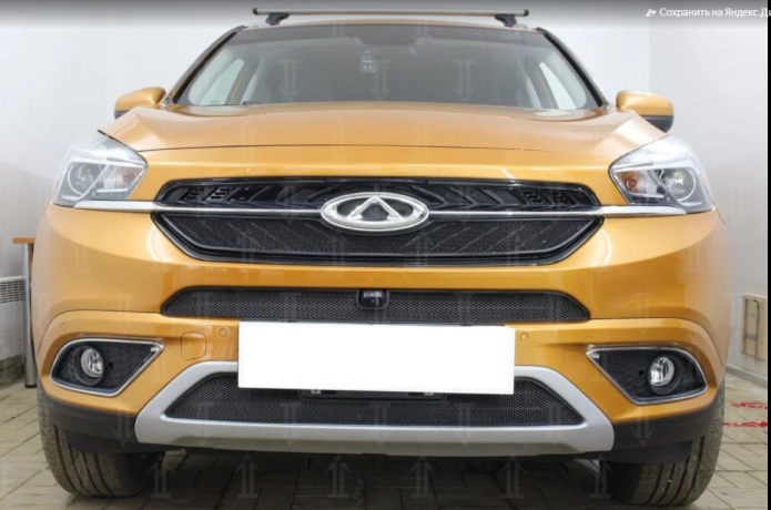 Защита радиатора "Standart" Chery Tiggo 7 (2016-2020) верх, чёрная купить недорого с доставкой в Балахна